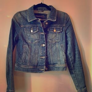 12345678 Denim cropped jacket